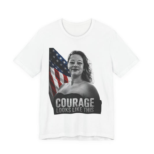 Courage Looks Like This – Patriotic Veteran Tribute Tee