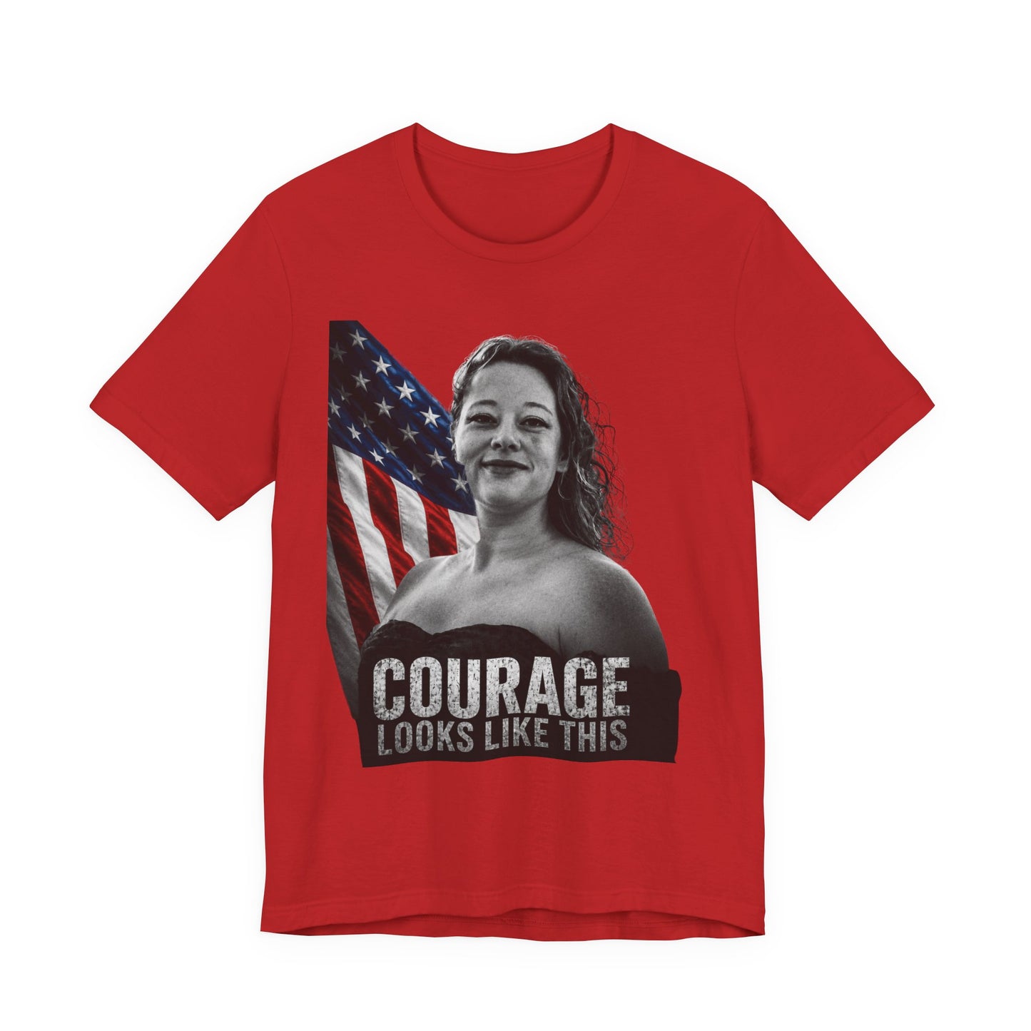 Courage Looks Like This – Patriotic Veteran Tribute Tee