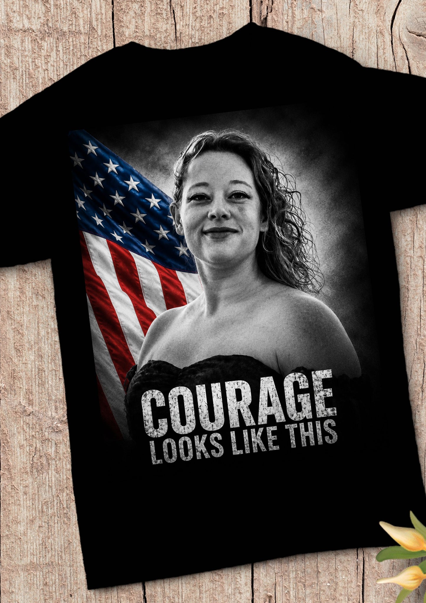 Courage Looks Like This – Patriotic Veteran Tribute Tee