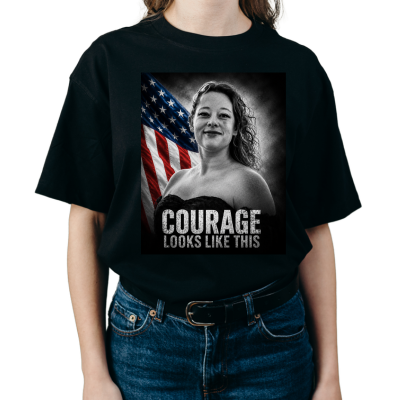 Courage Looks Like This – Patriotic Veteran Tribute Tee