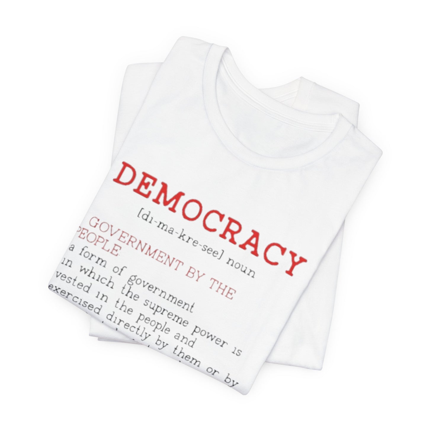 Democracy Definition T-Shirt — 'What Fascism Fears' Political Tee